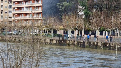 El ro Sil a su paso por O Barco de Valdeorras este sbado