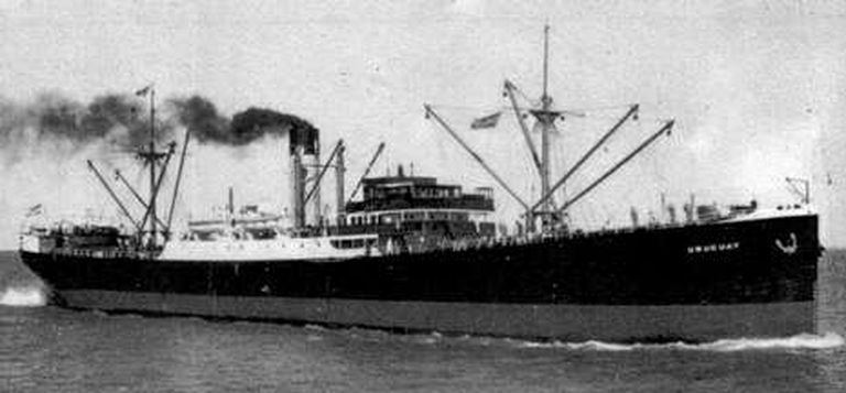 El «Uruguay» llevaba una carga de maíz, harina y lino desde Argentina a Irlanda cuando fue hundido.