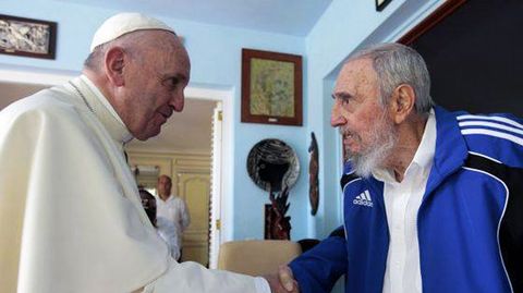 El papa Francisco se entrevist con Castro en septiembre del 2015