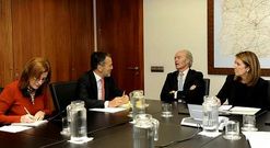 Hernndez y Gutirrez se reunieron con el presidente del ADIF y la secretaria del consejo del organismo.