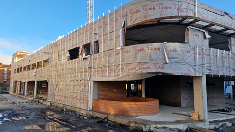 Obras del nuevo centro de salud de Pola de Lena