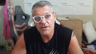 Fran Cuesta, durante un momento de su comunicado en vídeo.