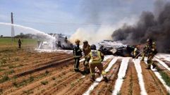 Un A440M se estrella en las inmediaciones del aeropuerto de Sevilla