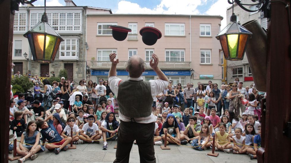 Festival infantil en la plaza de Espa�a durante el mes de agosto, en una imagen de archivo