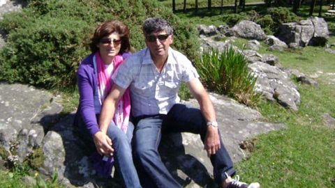 Elisa Abruñedo junto a su esposo.
