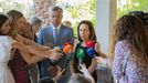 Robles con el embajador ucraniano en España, Serhii Pohoreltsev