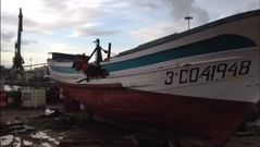 El pesquero �Tabar�, al desguace