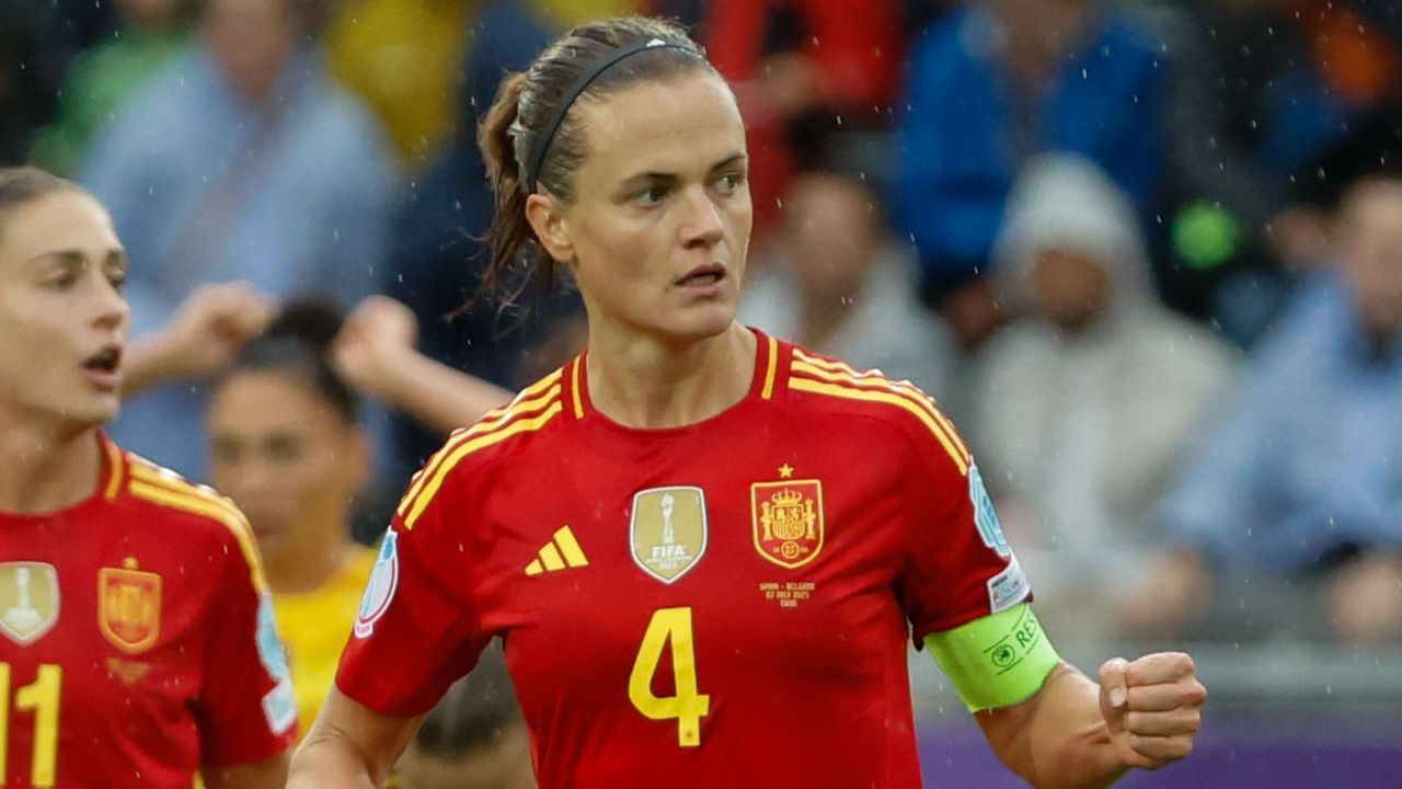 Irene Paredes, en el encuentro de la seleccin ante Blgica.