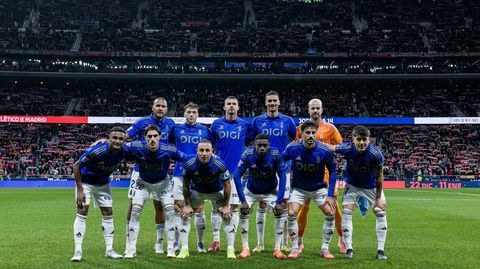 Once del Real Oviedo ante el Atltico de Madrid