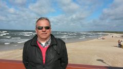 Fabricio Prez en la playa de Palanga, Lituania