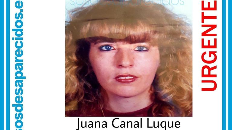 Cartel de la desaparición de Juana Canal