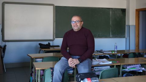 Jos Antonio Fraga  profesor nun centro de Ourense