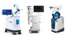 Varios modelos de robots quirúrgicos para prótesis ortopédicas de distintas marcas; el Sergas va a hacer una licitación