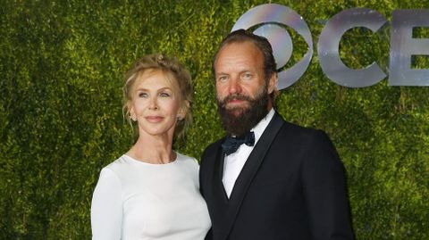El cantante Sting con su mujer, Trudie Styler. 