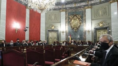 Sala del Tribunal Supremo donde se celebra la vista para revisar el caso de los ERE de Andalucía