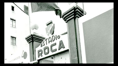 Fachada del histórico Estadio Roca de Vilalba