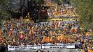 Movilizacin multitudinaria en Barcelona para pedir la puesta en libertad de los presos independentistas