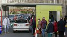 Multitud de personas acudieron al autocovid de O Ventorrillo para hacerse el test de antígenos gratuito