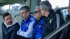 De izquierda a derecha, en El Requexn: Agustn Lleida, Martn Pelez, Jess Martnez y Armando Martnez