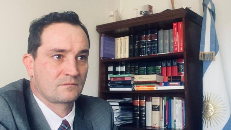 Lucas Colla, fiscal federal que se ocupa en Argentina de la investigación por explotación laboral contra un capitán del pesquero gallego Loitador