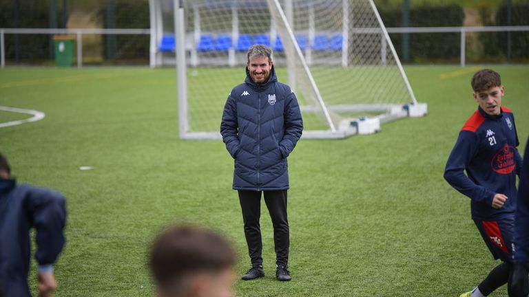 Rubén Domínguez antes del derbi contra el Ourense CF: «Será un partido de mucho duelo, mucha disputa y estar vivos en las segundas jugadas»