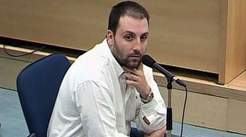 Jos Emilio Surez Trashorras, condenado por facilitar los explosivos para el 11M, durante el juicio