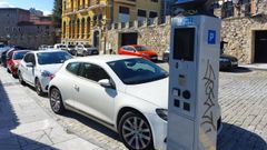 Un parqu�metro de la ORA en Cimavilla