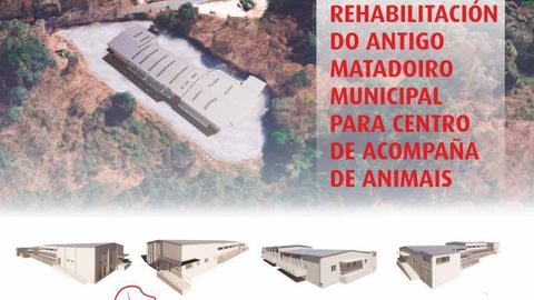 Infografa de cmo ser el nuevo edificio que acoger a los animales, en el antiguo matadero ubicado cerca de Nadela
