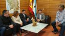 ROdríguez Miranda con representantes de asociaciones gallegas en Cataluña