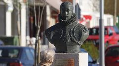 Busto del sptimo conde de Lemos en la plaza de la Compaa de Monforte