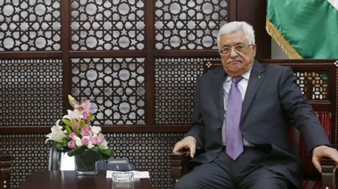 El presidente palestino, Mahmud Abs