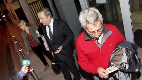 Carmelo Vidal, en una foto de archivo, a la salida del juzgado de Ribeira