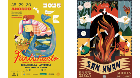 Carteles ilustados por Andrea Veronica Franceschi