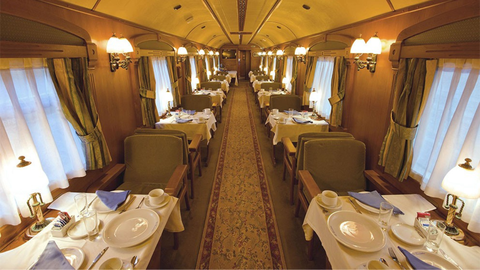 El comedor del Transcantbrico.