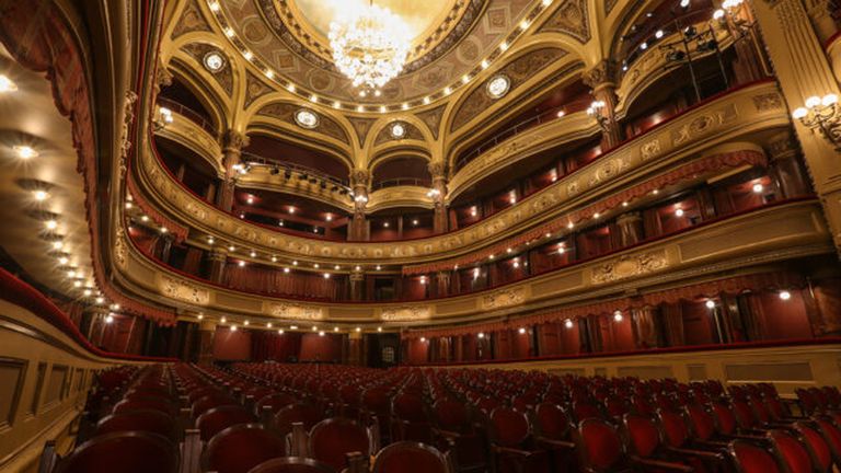 Interior del Teatro Palacio Valdés de Avilés
