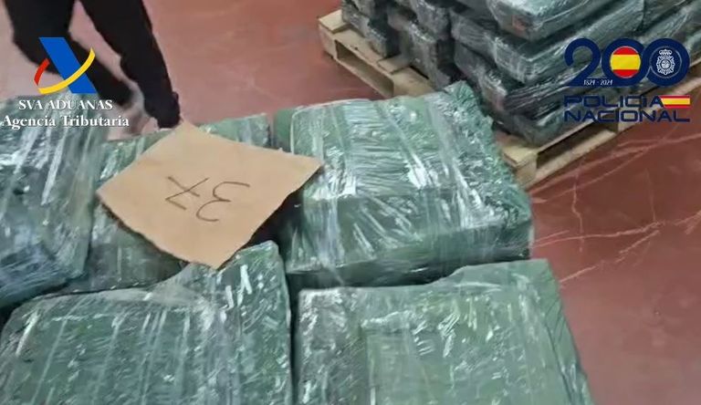 Cae una organización que importó desde Ecuador toneladas de cocaína a España por los puertos de Vigo y Valencia