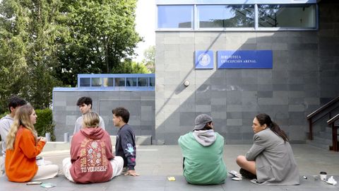 Universitarios en Santiago, en una imagen de archivo