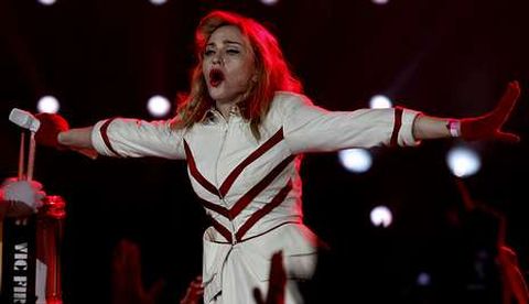 Madonna actu el jueves en San Petersburgo.