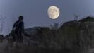 Luna creciente vista desde Muxía