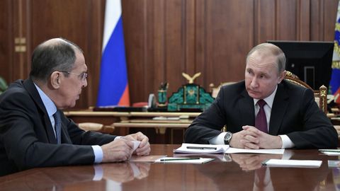 Lavrov y Putin, en una imagen de archivo