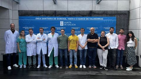 Investigadores de la Facultad de Informática de Ourense y del Chuo que ganaron el premio. 