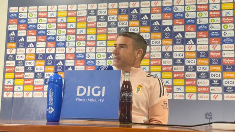 Luis Carrin, en la sala de prensa de El Requexn