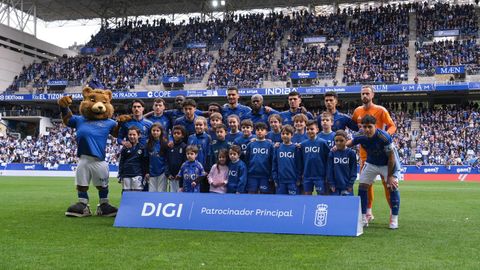 Once del Real Oviedo ante el Athletic