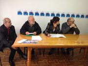 Pont�n, con los representantes de su partido en la Costa da Morte