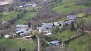 Vista area de ,as aldeas de Vilarce y O Castieiro, que pasan de suelo rstico a ncleo rural