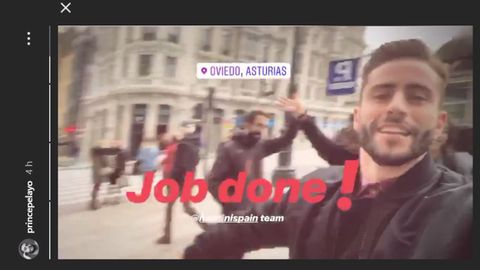 Captura del Instagram de Pelayo Daz en Oviedo