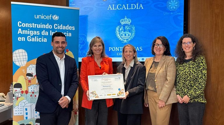 Unicef reconoce a Ponteareas como Ciudad Amiga de la Infancia hasta 2029
