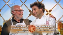 Josecho concursante de MasterChef y Pepe, jurado del programa