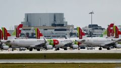 Imagen de archivo de aviones de TAP en el aeropuerto de Lisboa
