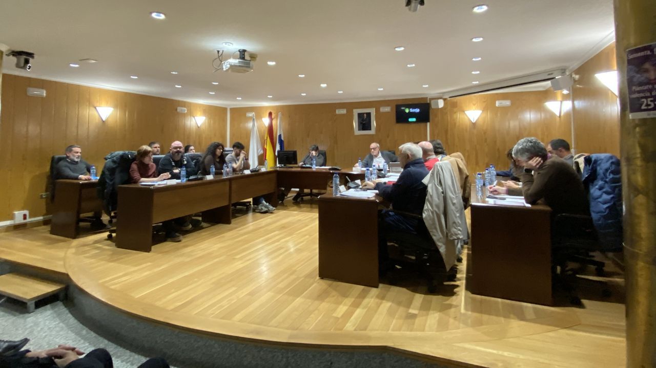 Imagen del pleno ordinario del Concello de Sarria de este jueves
